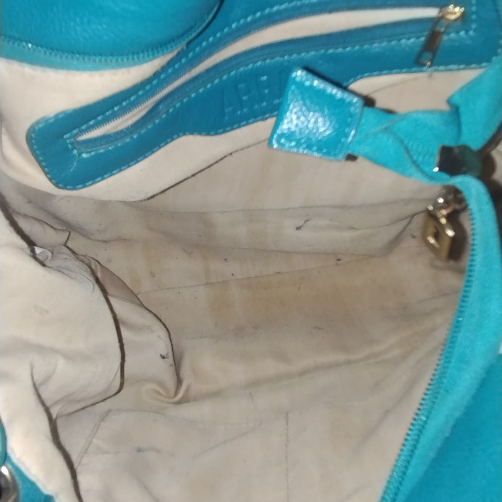 Turquoise array large shoulder purse - Picture 4 of 11